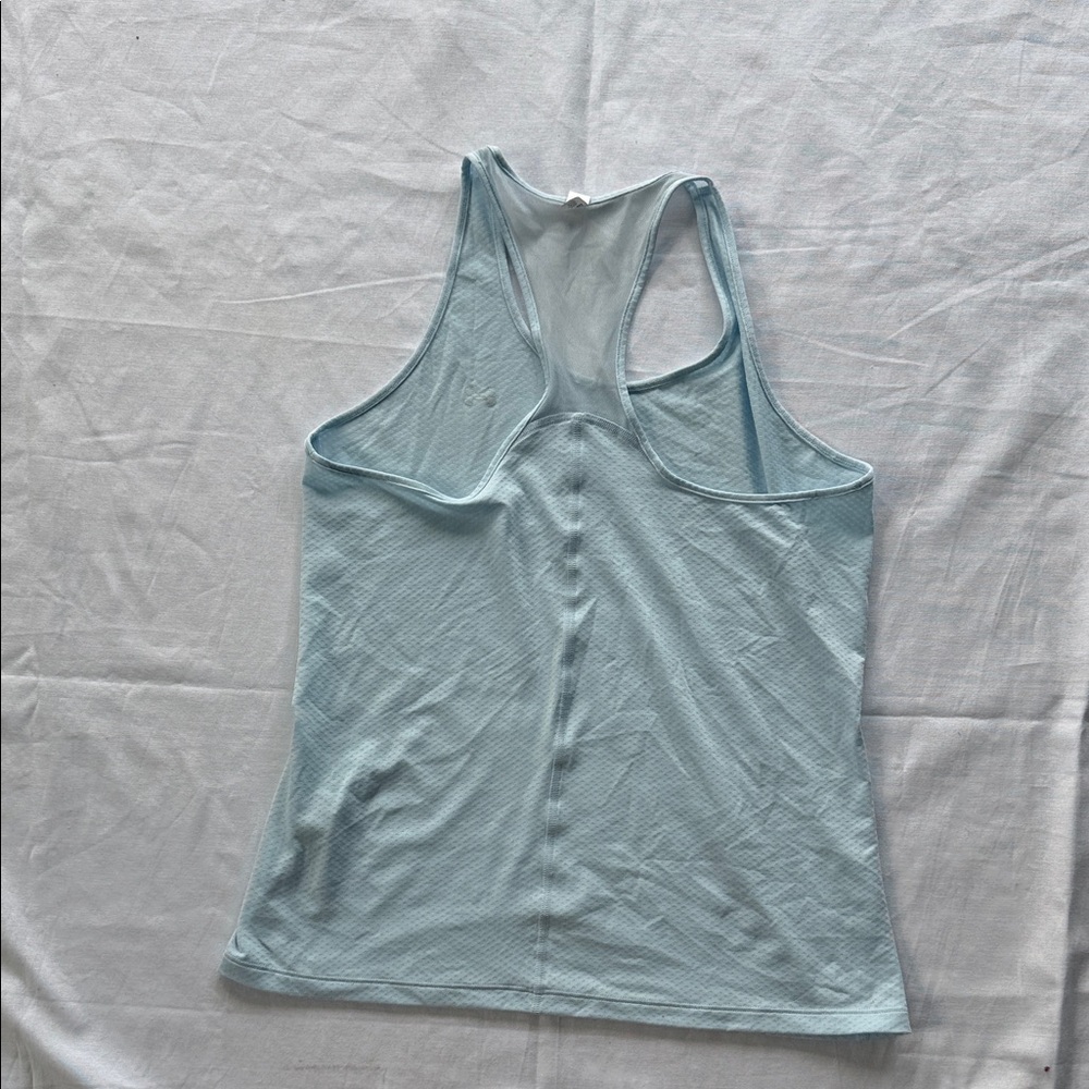 Light Blue Under Armour Workout Tank Top - Picture 4 of 4